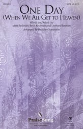 One Day When We All Get to Heaven SATB choral sheet music cover